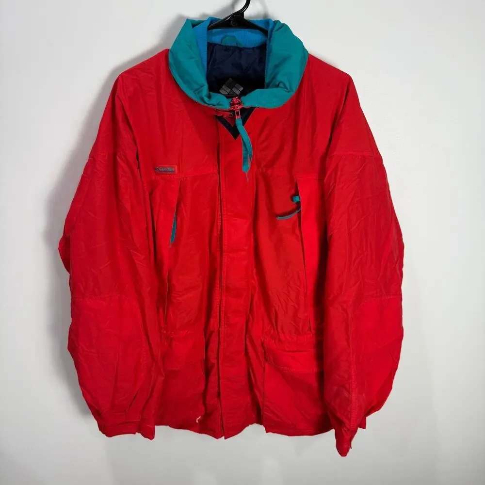 Vintage Columbia Powder Keg Color Block Ski Jacket Size XL - Picture 1 of 4